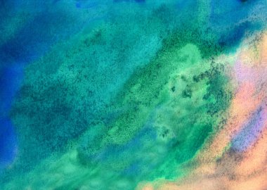 Soyut el yapımı desen, çok renkli arka plan, yağ veya suluboya resminin taklidi, fantastik manzara