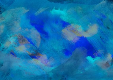 Soyut el yapımı desen, çok renkli arka plan, gouache, suluboya, yağlı boya boya, fantastik manzara, yaratıcılık, montaj, tasarım için