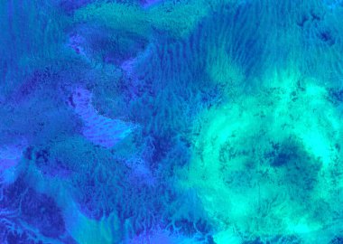 Soyut el yapımı desen, çok renkli arka plan, gouache, suluboya, yağlı boya boya, fantastik manzara, yaratıcılık, montaj, tasarım için