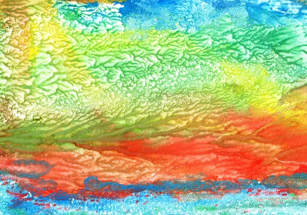 Abstract Hand Made Pattern Multi Colored Background Gouache Watercolor Oil — Stock Photo, Image
