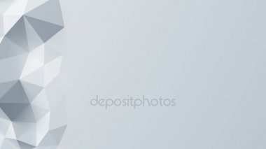 Güzel beyaz düşük Poli yüzey soyut 3d animasyon geçişin. 4 k, sorunsuz arka plan 3840 x 2160, Ultra Hd.