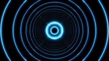 Güzel soyut daire tünel ışık ile hareketli hızlı hatları. Birkaç Video öğeleri kümesi. Solucan deliği arka plan fütüristik tünel üzerinden uçan. 3D animasyon sanat kavramı ilmekledi. 4 k Ultra Hd
