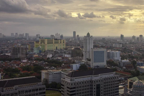 Jakarta Ufficialmente Capitale Speciale Jakarta Capitale Dell Indonesia Jakarta Centro — Foto Stock