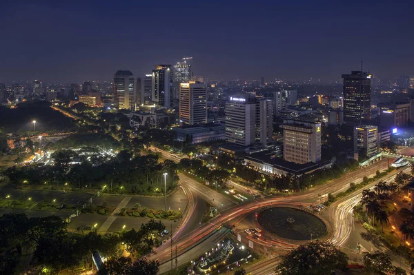 Джакарта Англ Jakarta Столиця Індонезії Особлива Столиця Джакарти Джакарта Центром — стокове фото