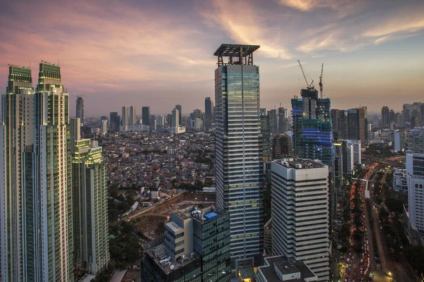 Jacarta Uma Cidade Indonésia Capital Província Jacarta Jacarta Centro Economia — Fotografia de Stock