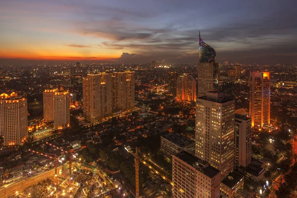 Джакарта Англ Jakarta Столиця Індонезії Особлива Столиця Джакарти Джакарта Центром — стокове фото