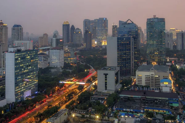 Jakarta Ufficialmente Capitale Speciale Jakarta Capitale Dell Indonesia Jakarta Centro — Foto Stock