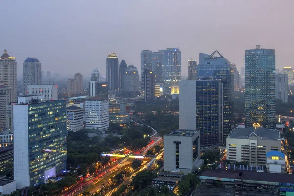 Jakarta Ufficialmente Capitale Speciale Jakarta Capitale Dell Indonesia Jakarta Centro — Foto Stock