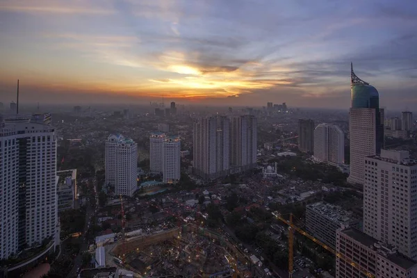 Джакарта Англ Jakarta Столиця Індонезії Особлива Столиця Джакарти Джакарта Центром — стокове фото