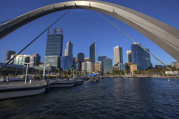 Elizabeth Quay Proyecto Desarrollo Distrito Central Negocios Perth Australia Ubicada —  Fotos de Stock