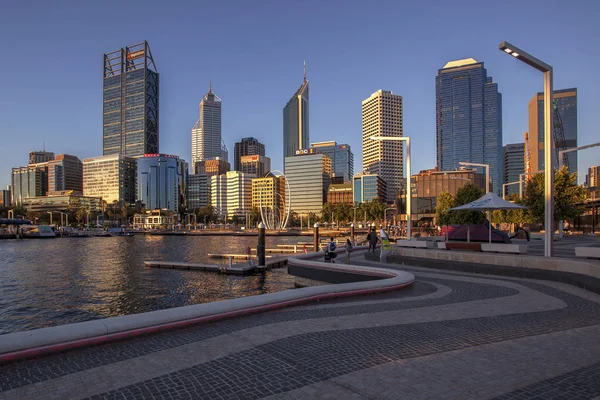 Elizabeth Quay Proyecto Desarrollo Distrito Central Negocios Perth Australia Ubicada —  Fotos de Stock