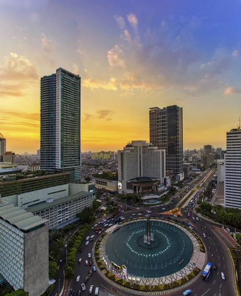 Jacarta Uma Cidade Indonésia Capital Província Jacarta Jacarta Centro Economia — Fotografia de Stock