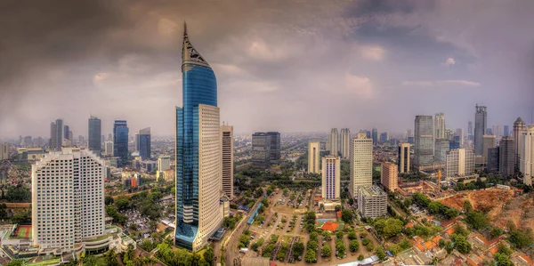 Jacarta Uma Cidade Indonésia Capital Província Jacarta Jacarta Centro Economia — Fotografia de Stock