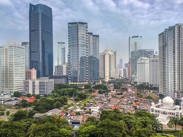 Jakarta Ufficialmente Capitale Speciale Jakarta Capitale Dell Indonesia Jakarta Centro — Foto Stock