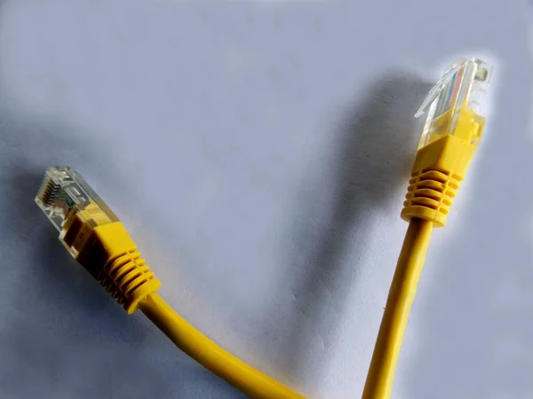 ethernet cables. network LAN wires connection. Web communications