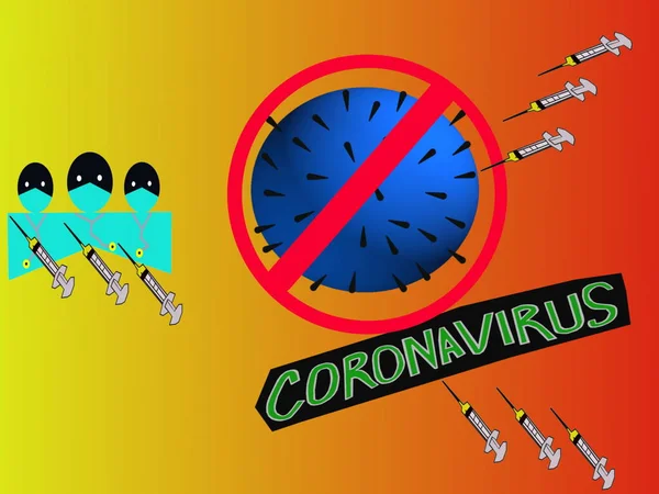 코로나 바이러스의 신호입니다 2019 Ncov 경첩이요 의료계 바이러스와 싸우는 개념이지 — 스톡 사진