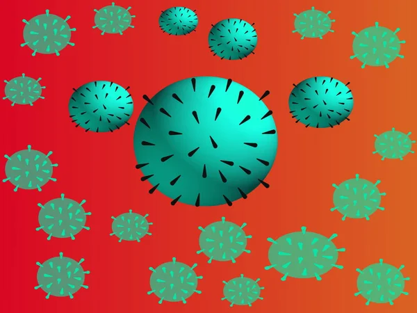 Ilustração Vírus Agentes Infecciosos Doenças Transmissíveis Agentes Patogénicos Coronavírus — Fotografia de Stock