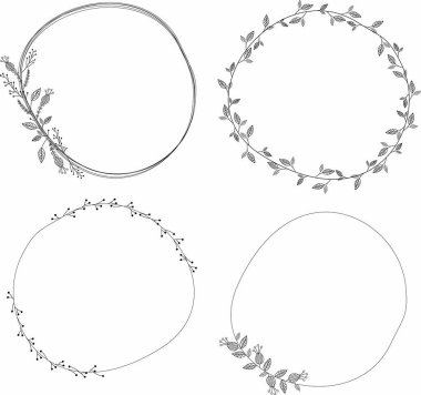 Basit çiçek çelenk koymak