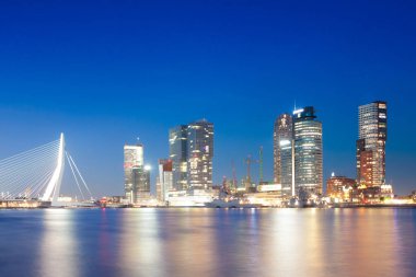 Waterfront Rotterdam nightime adlı