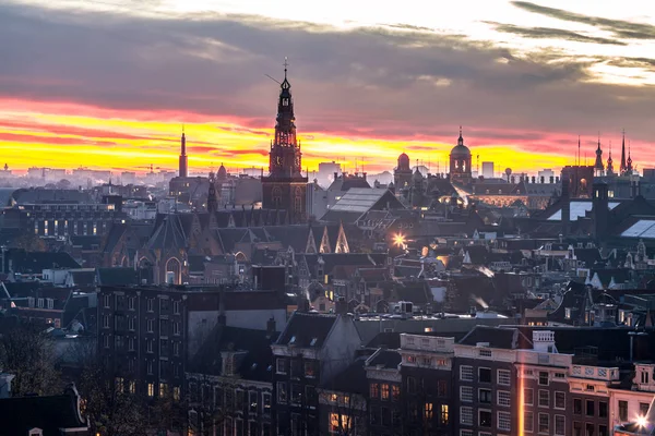 Esténként romantikus Amszterdam — Stock Fotó