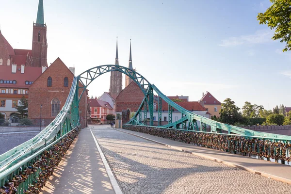 Γέφυρα Tumski στο Wroclaw — Φωτογραφία Αρχείου