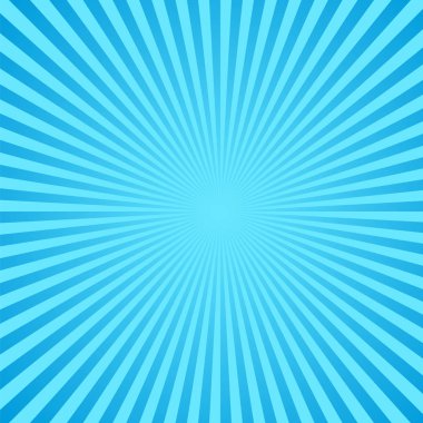 Sunburst arka plan, mavi ve beyaz renkler. Vektör çizim