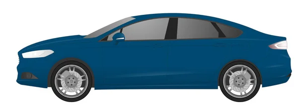 Carro modelo realista isolado no fundo. Desenho detalhado. Ilustração vetorial . —  Vetores de Stock