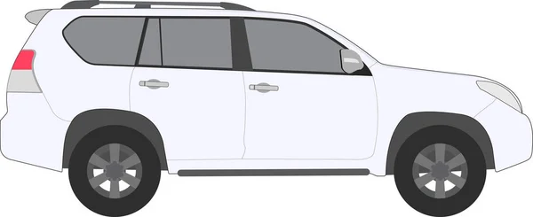 Реалистичная модель автомобиля изолирована на заднем плане. Подробный рисунок. Векторная иллюстрация . — стоковый вектор
