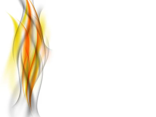 Αφηρημένα φόντο με γκρι καπνού σε συνδυασμό με πορτοκαλί φλόγα — Διανυσματικό Αρχείο