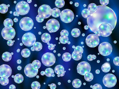 Renkli dağınık kabarcıkları ile arka plan