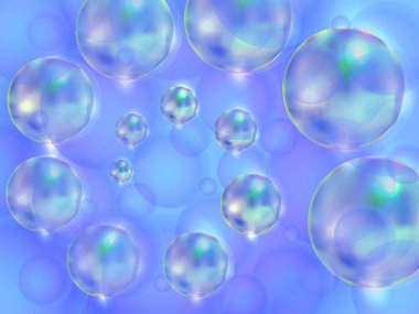 Sabun köpüğü bir sarmal içinde düzenlenmiş ile arka plan