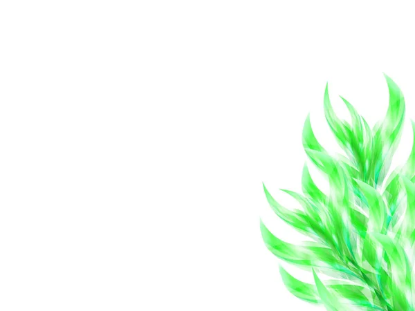 Abstrakt bakgrund med gröna gren — Stock vektor