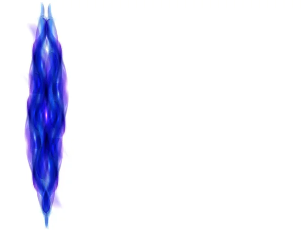 Bílé pozadí abstraktní s modré a fialové vlnovky na levé straně obrázku — Stockový vektor