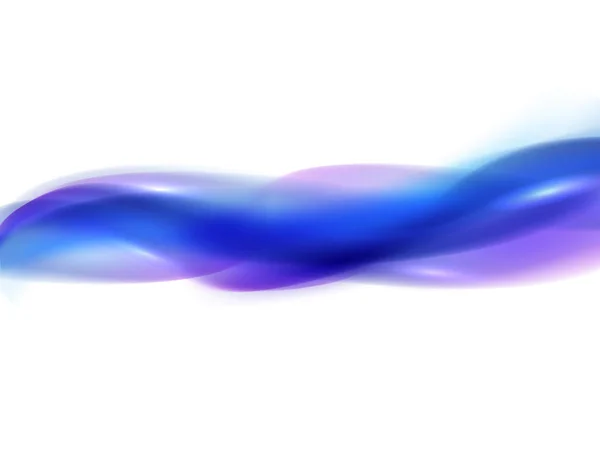 Fond blanc abstrait avec des lignes ondulées bleues et violettes — Image vectorielle