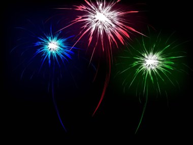 Havai fişeklerle soyut arkaplan