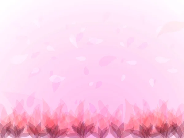 Fond abstrait avec des fleurs roses — Image vectorielle