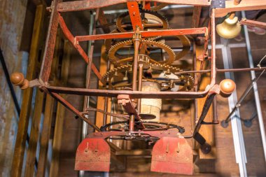 Dev saat, çan, Chioggia, İtalya dişli