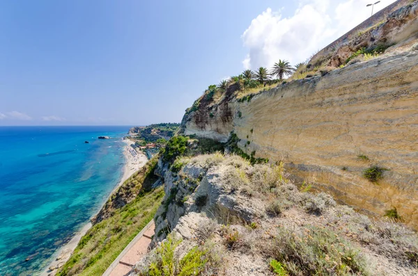 Costa rocciosa panoramica - Agosto 2016, Sicilia — Foto Stock