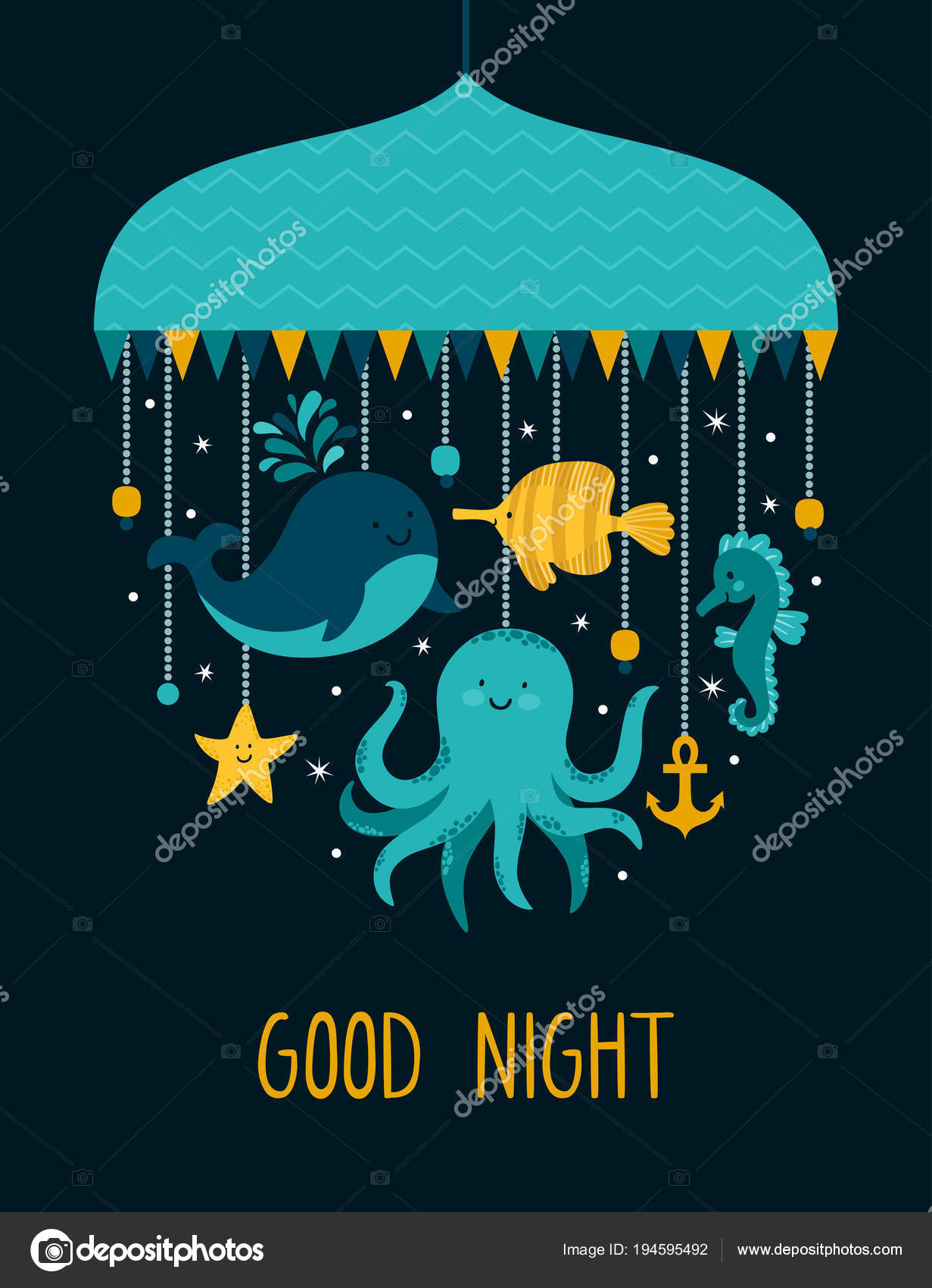 Vectorillustratie met schattige stripfiguren. Verschillende zee dier ... Vectorillustratie met schattige stripfiguren. Verschillende zee dier ...