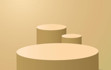 Ürün için geometrik şekil podyumu 