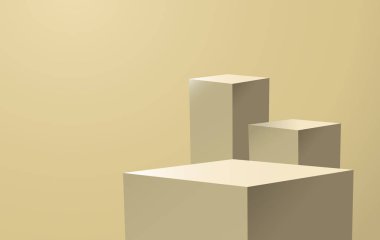 Ürün için geometrik şekil podyumu 