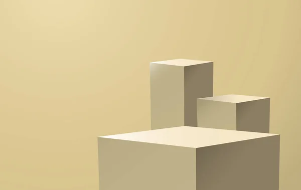 Ürün için geometrik şekil podyumu 