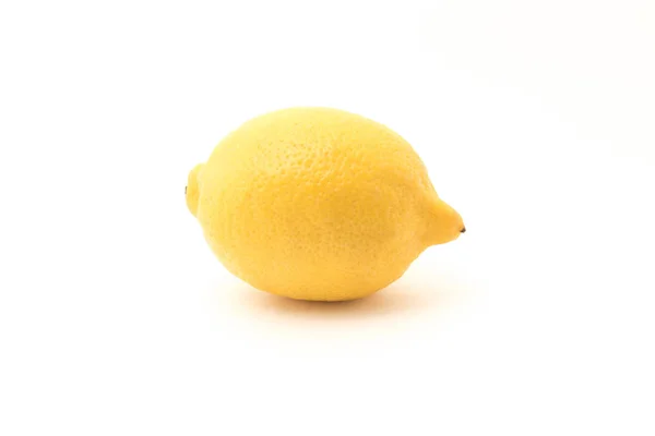 Yellow lemon isolated on white background — Stock Photo, Image