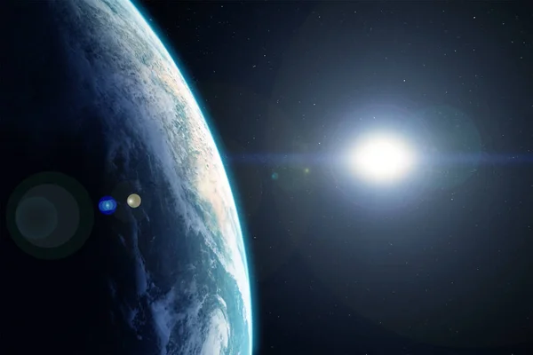 Πλανήτης Γη από το διάστημα. Στοιχεία αυτής της εικόνας παρασχέθηκαν από τη Nasa. — Φωτογραφία Αρχείου