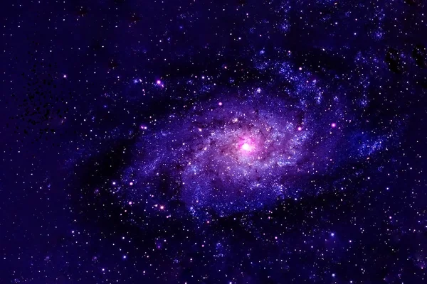 深空中美丽的星云。 这张照片是由美国国家航空航天局提供的. — 图库照片