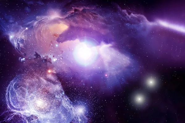 Djuprymd, en vacker galax. Bakgrund. Delar av denna bild tillhandahölls av Nasa. — Stockfoto