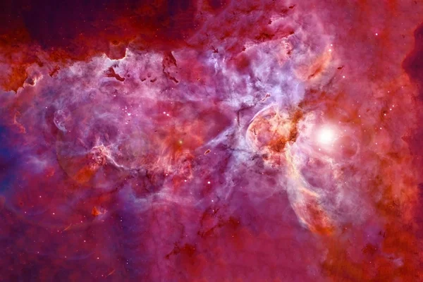 Güzel bir uzak nebula, kırmızı. Arkaplan dokusu. Bu görüntünün elementleri Nasa tarafından döşendi. — Stok fotoğraf