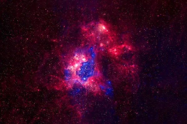 明亮的宇宙星云 背景纹理。 这张照片是由美国国家航空航天局提供的. — 图库照片