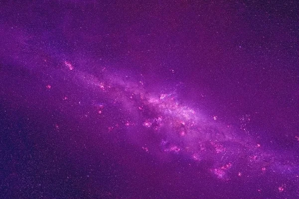 Nébuleuse violette avec étoiles. Des éléments de cette image ont été fournis par la NASA — Photo