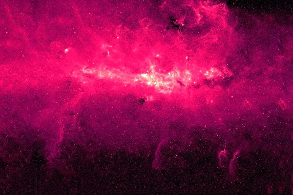 Galaxia roja con áreas brillantes. Elementos de esta imagen fueron proporcionados por la NASA . — Foto de Stock